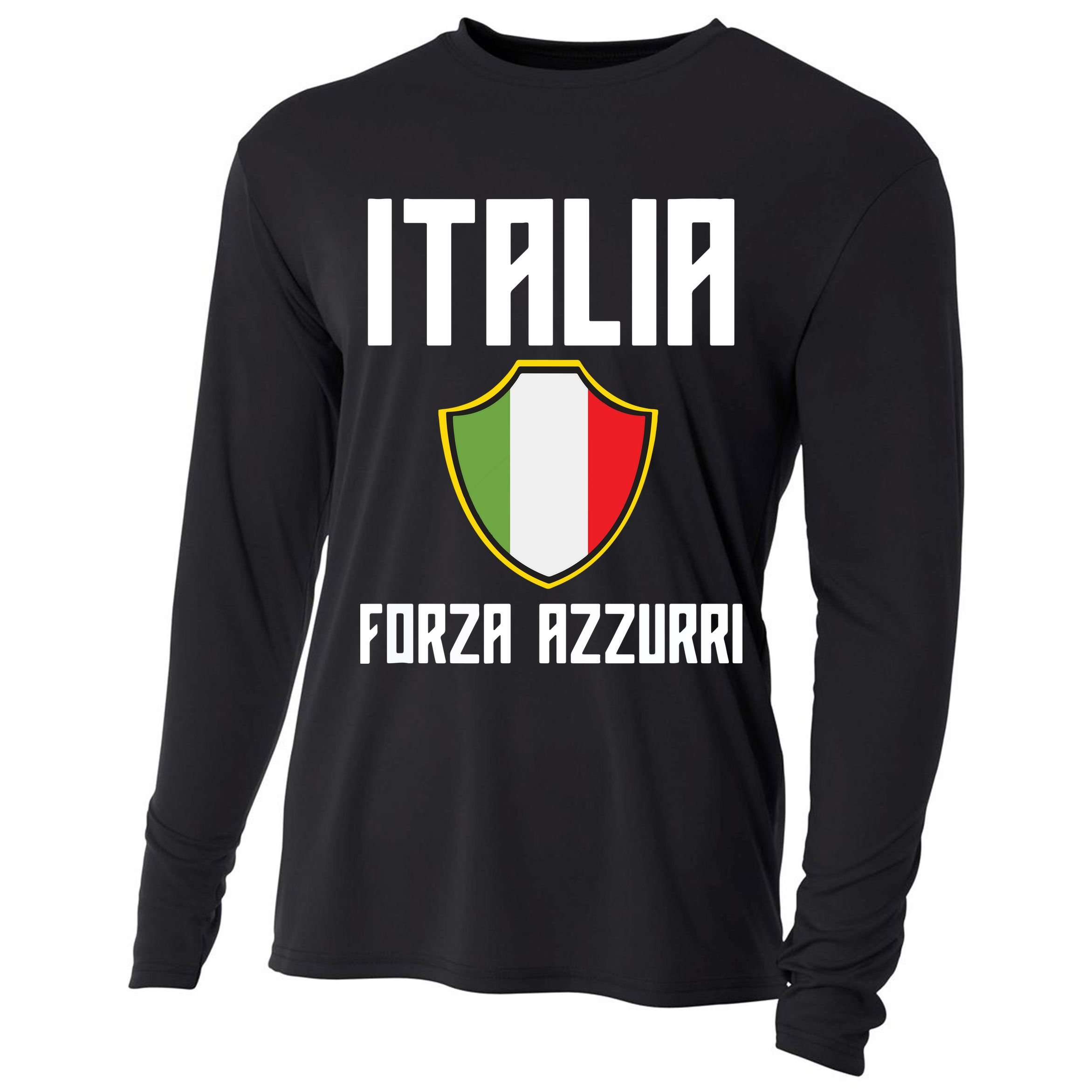 Italy Soccer Team Italia Cooling Performance Long Sleeve Crew