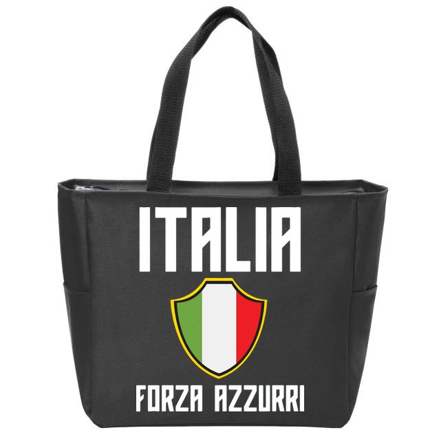 Italy Soccer Team Italia Zip Tote Bag