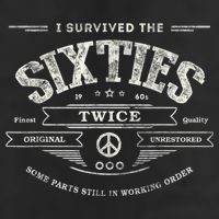 I Survived The Sixties Twice Built In 60s 60th Birthday 11oz C Handle Ceramic Mug