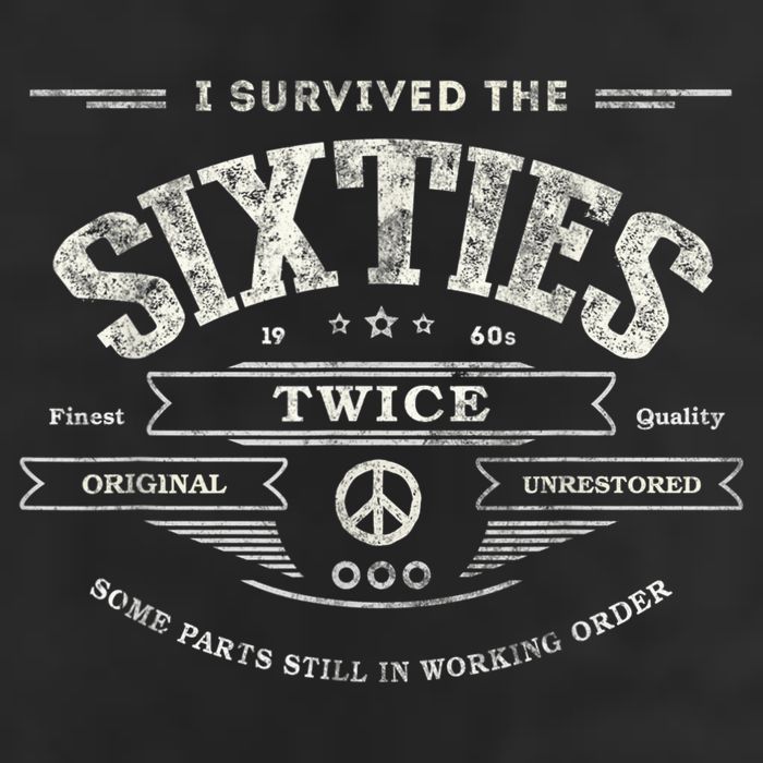 I Survived The Sixties Twice Built In 60s 60th Birthday 11oz C Handle Ceramic Mug