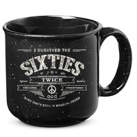 I Survived The Sixties Twice Built In 60s 60th Birthday 15oz Campfire Ceramic Mug