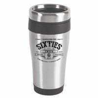I Survived The Sixties Twice Built In 60s 60th Birthday 16oz Travel Tumbler