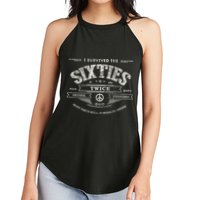 I Survived The Sixties Twice Built In 60s 60th Birthday Women's Perfect Tri Rocker Tank
