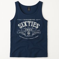 I Survived The Sixties Twice Built In 60s 60th Birthday Tank Top