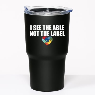 I See The ABLE Not The LABEL Tumbler