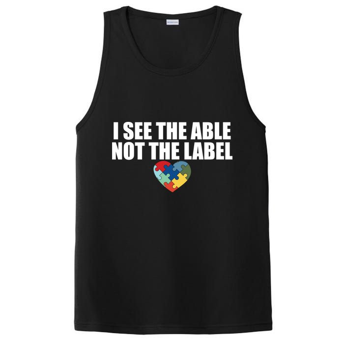 I See The ABLE Not The LABEL PosiCharge Competitor Tank