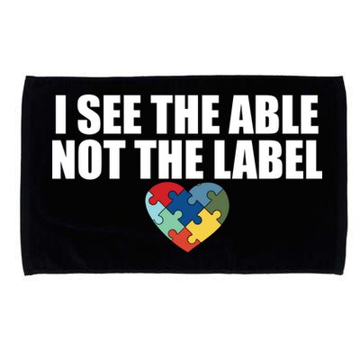 I See The ABLE Not The LABEL Microfiber Hand Towel