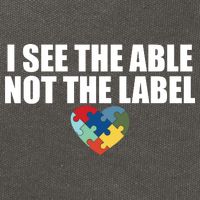 I See The ABLE Not The LABEL Cotton Canvas Backpack
