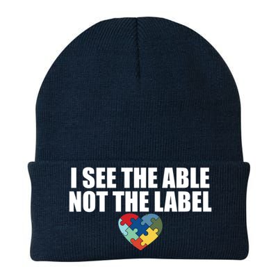 I See The ABLE Not The LABEL Knit Cap Winter Beanie