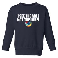 I See The ABLE Not The LABEL Toddler Sweatshirt