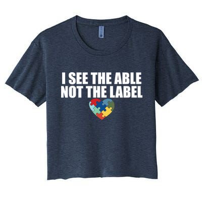 I See The ABLE Not The LABEL Crop Top