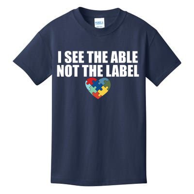 I See The ABLE Not The LABEL Kids T-Shirt