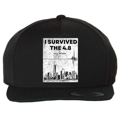 I Survived The 4.8 Nyc Earthquake April 5th 2024 Wool Snapback Cap