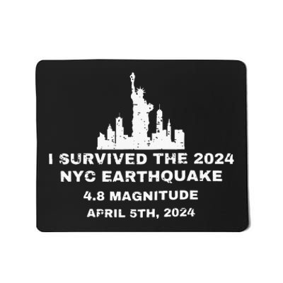 I Survived The 2024 Nyc Earthquake Funny Survived Mousepad