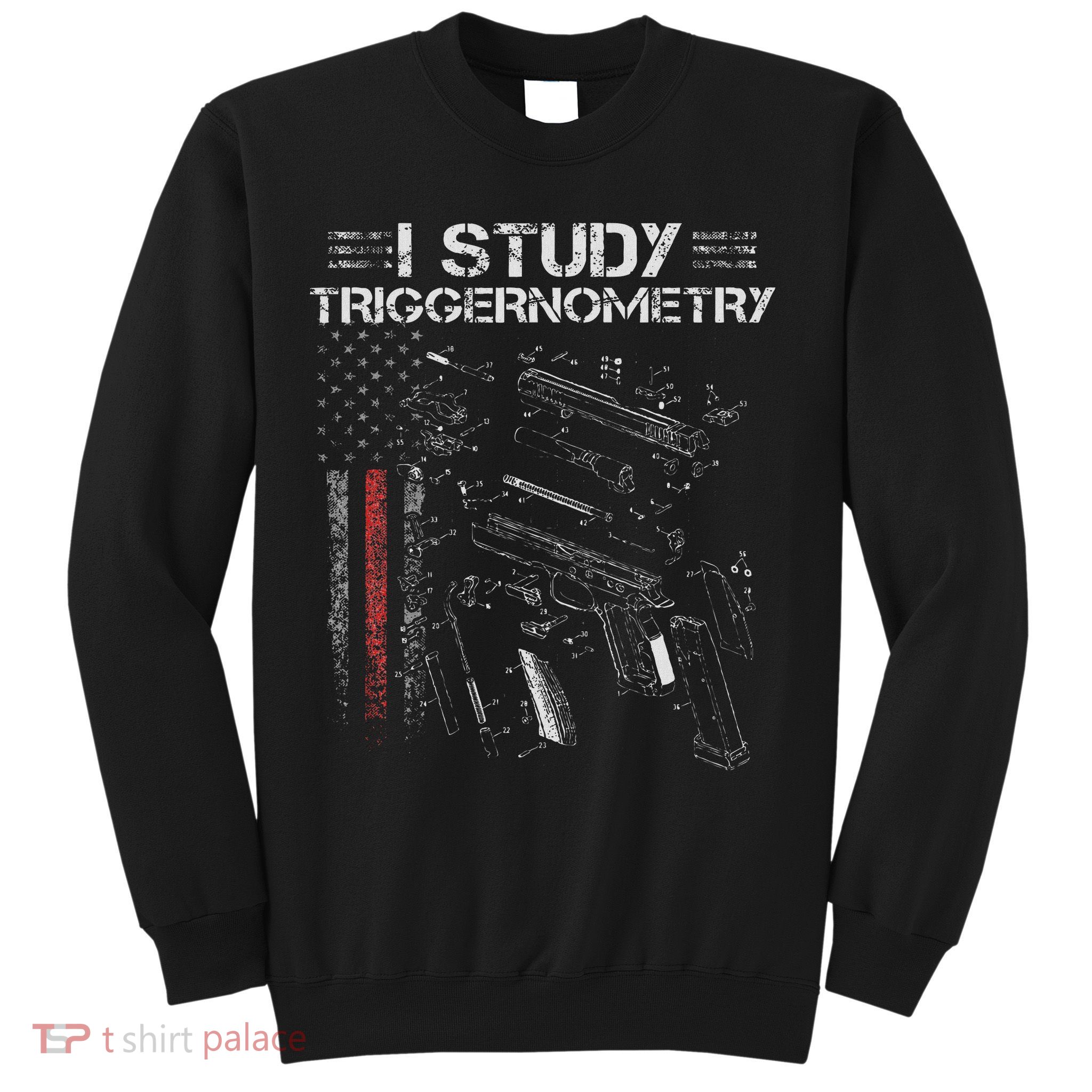I Study Triggernometry Gun Veteran Christmas Sweatshirt