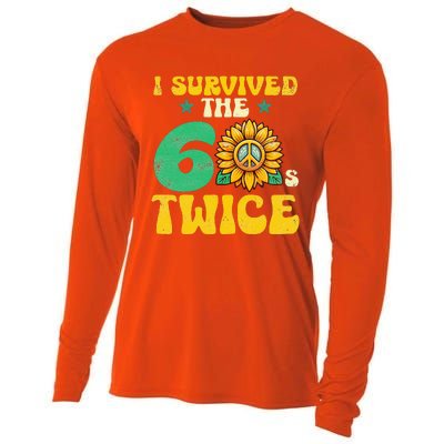 I Survived The 60s Twice Sixties 60s And 70s Year Sunflower Cooling Performance Long Sleeve Crew