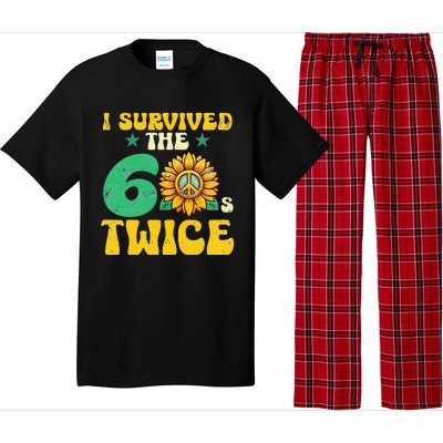 I Survived The 60s Twice Sixties 60s And 70s Year Sunflower Pajama Set