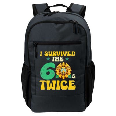 I Survived The 60s Twice Sixties 60s And 70s Year Sunflower Daily Commute Backpack