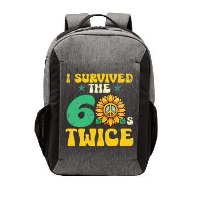 I Survived The 60s Twice Sixties 60s And 70s Year Sunflower Vector Backpack