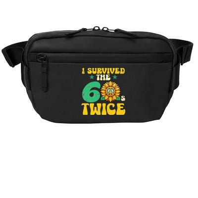 I Survived The 60s Twice Sixties 60s And 70s Year Sunflower Crossbody Pack