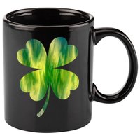 Irish Shamrock Tie Dye Happy St Patrick's Day Go Lucky Gift 11oz C Handle Ceramic Mug