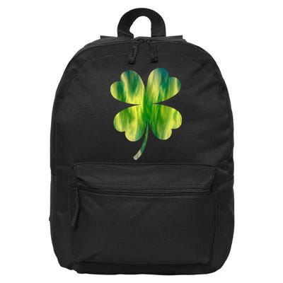 Irish Shamrock Tie Dye Happy St Patrick's Day Go Lucky Gift 16 in Basic Backpack