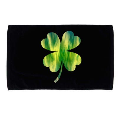 Irish Shamrock Tie Dye Happy St Patrick's Day Go Lucky Gift Microfiber Hand Towel