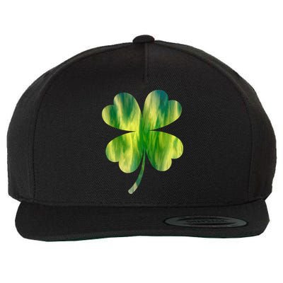Irish Shamrock Tie Dye Happy St Patrick's Day Go Lucky Gift Wool Snapback Cap