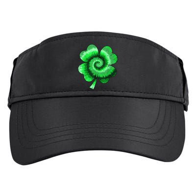 Irish Shamrock Tie Dye Happy St Patrick's Day Go Lucky Gift Adult Drive Performance Visor