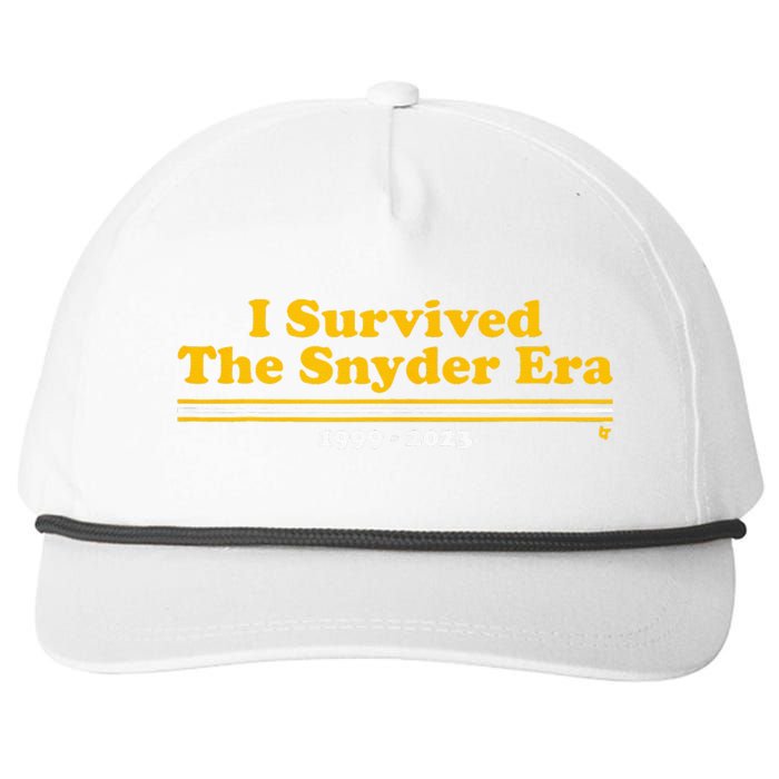 I Survived The Snyder Era Snapback Five-Panel Rope Hat