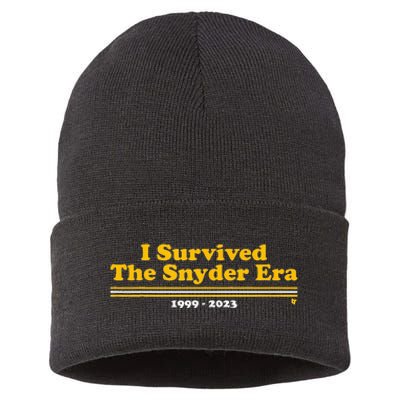 I Survived The Snyder Era Sustainable Knit Beanie