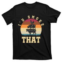 Id Smoke That Funny Smoked Pork Meat Lover Bbq Gift Barbecue T-Shirt