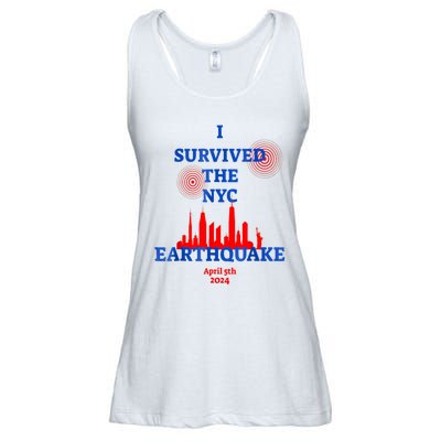 I Survived The Nyc Earthquake Ladies Essential Flowy Tank