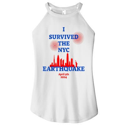 I Survived The Nyc Earthquake Women’s Perfect Tri Rocker Tank