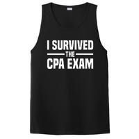 I Survived The CPA Exam Funny Certified Public Accountant PosiCharge Competitor Tank