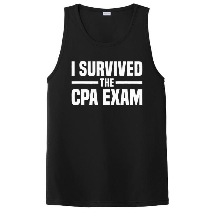 I Survived The CPA Exam Funny Certified Public Accountant PosiCharge Competitor Tank