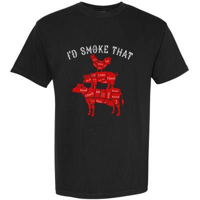 ID Smoke That Barbecue Grilling Bbq Smoker Garment-Dyed Heavyweight T-Shirt