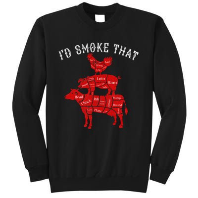 ID Smoke That Barbecue Grilling Bbq Smoker Sweatshirt