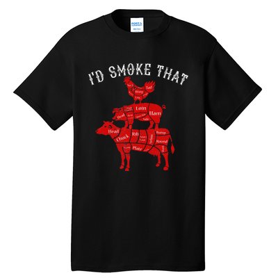 ID Smoke That Barbecue Grilling Bbq Smoker Tall T-Shirt