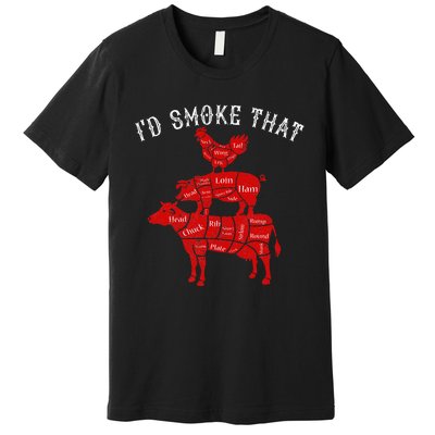 ID Smoke That Barbecue Grilling Bbq Smoker Premium T-Shirt