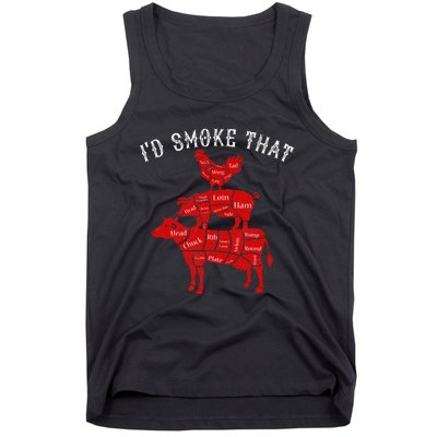 ID Smoke That Barbecue Grilling Bbq Smoker Tank Top