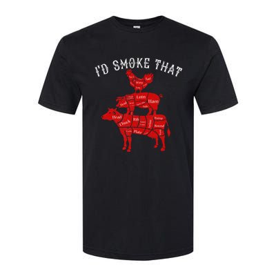 ID Smoke That Barbecue Grilling Bbq Smoker Softstyle CVC T-Shirt