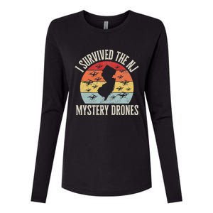 I Survived The New Jersey Mystery Drones Womens Cotton Relaxed Long Sleeve T-Shirt