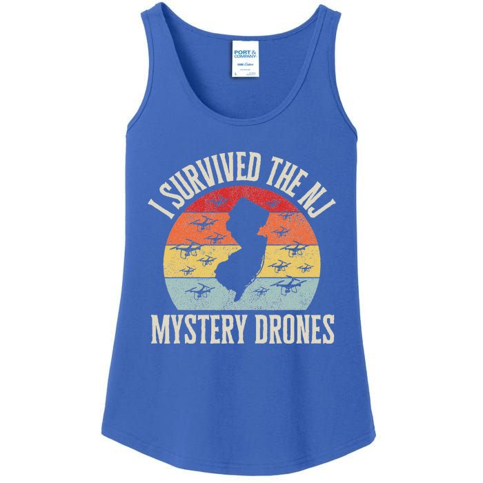 I Survived The New Jersey Mystery Drones Ladies Essential Tank