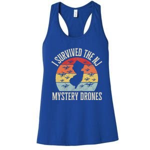 I Survived The New Jersey Mystery Drones Women's Racerback Tank