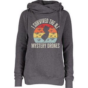 I Survived The New Jersey Mystery Drones Womens Funnel Neck Pullover Hood