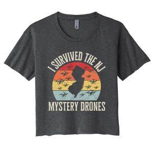 I Survived The New Jersey Mystery Drones Women's Crop Top Tee