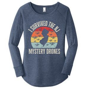 I Survived The New Jersey Mystery Drones Women's Perfect Tri Tunic Long Sleeve Shirt