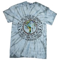I See Trees Of Green Red Roses Too What A Wonderful World Tie-Dye T-Shirt