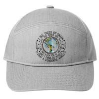 I See Trees Of Green Red Roses Too What A Wonderful World 7-Panel Snapback Hat